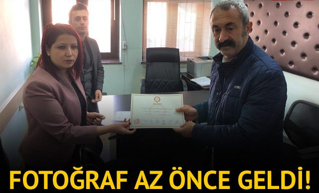 Fatih Mehmet Maçoğlu mazbatasını aldı