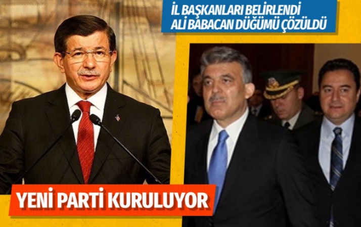 Ahmet Davutoğlu yeni parti için start verdi