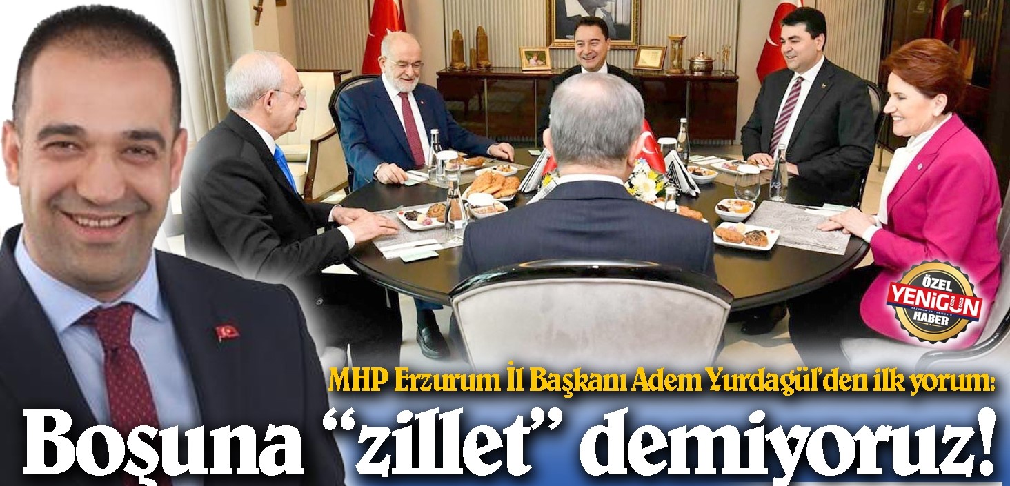 MHP Erzurum İl Başkanı Adem Yurdagül'den ilk yorum: "Boşuna 'zillet' demiyoruz"