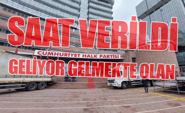 CHP Genel Merkezi'nde Kılıçdaroğlu hazırlığı