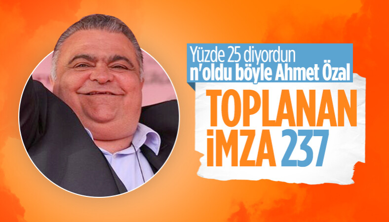 Cumhurbaşkanı adayı Ahmet Özal ilk gün 237 imza aldı
