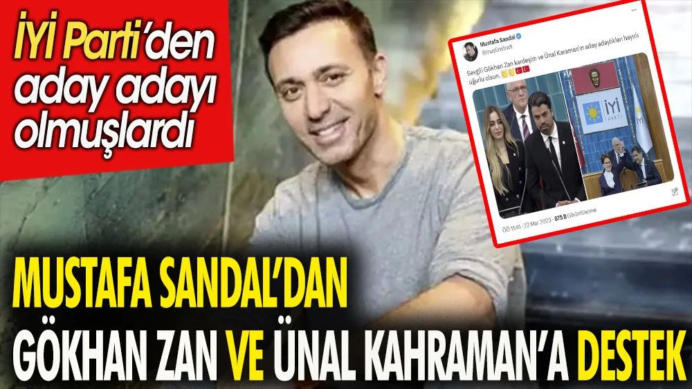 Mustafa Sandal'dan Gökhan Zan'a destek