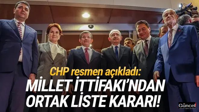 CHP resmen açıkladı: 4 parti CHP listelerinden seçime girecek
