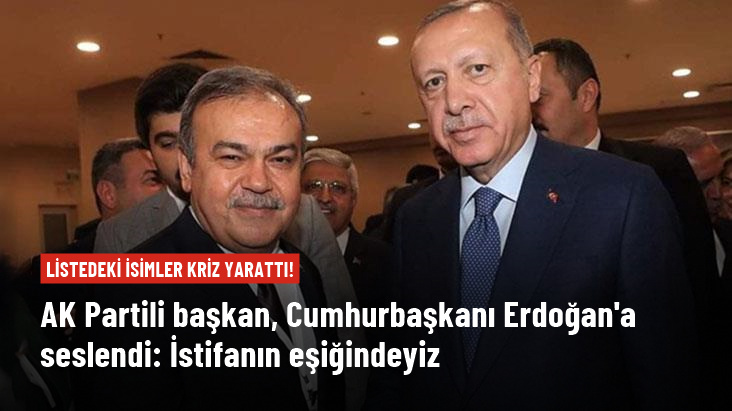 AK Parti Ordu İl Başkanı Halit Tomakin, Cumhurbaşkanı Erdoğan'a seslendi: İstifanın eşiğindeyiz