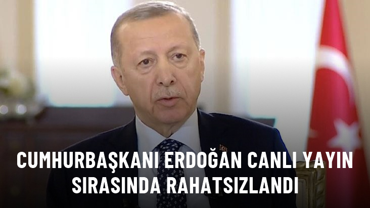 Erdoğan canlı yayında rahatsızlandı... Sağlık durumu ile ilgili açıklama geldi