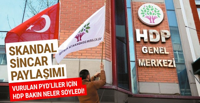 HDP'den skandal Sincar açıklaması