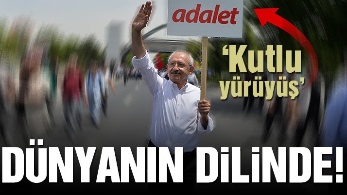 Türkiye ‘Adalet Yürüyüşü’ ile dünyanın gündemine oturdu