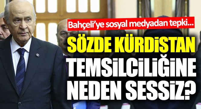 Bahçeli'ye sosyal medyadan tepki