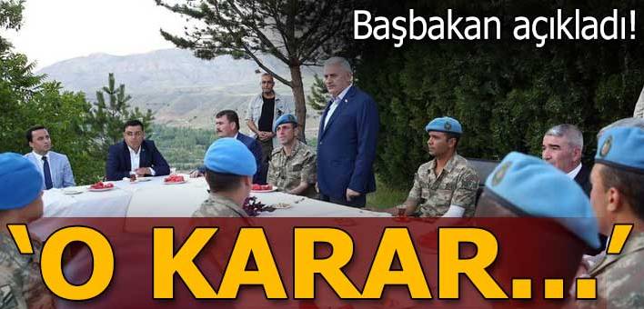 Yıldırım: Teröristler artık kaçıp saklanıyorlar