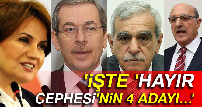 Batuhan Yaşar: 'İşte 'Hayır Cephesi'nin 4 adayı…