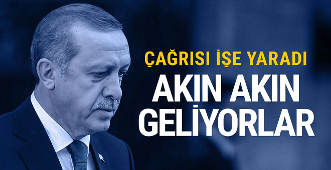 Cumhurbaşkanı Erdoğan'ın çağrısı işe yaradı