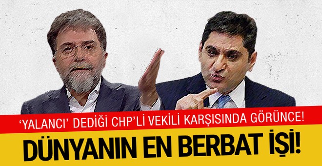 Ahmet Hakan 'yalancı' dediği CHP'liyi bir anda görünce