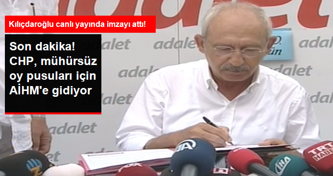 CHP Referandum Sonuçları İçin AİHM'e Gidiyor