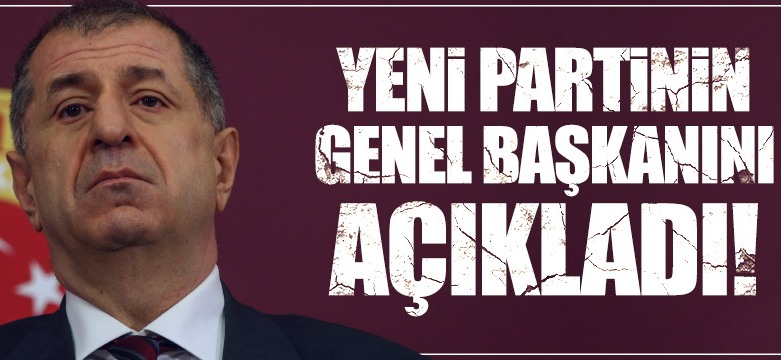 Özdağ yeni partinin genel başkanını açıkladı!