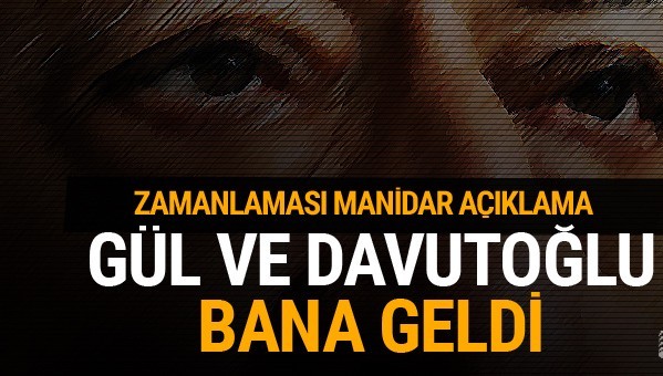 Gülen dedi Abdullah Gül ve Davutoğlu ona gitmiş...