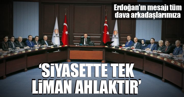 Erdoğan’ın mesajı tüm dava arkadaşlarımıza