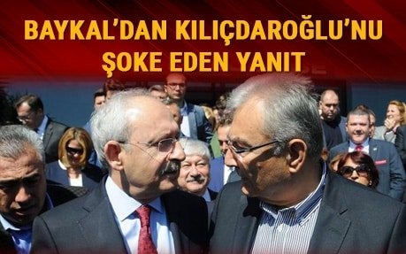 Baykal'dan Kılıçdaroğlu'na: Devlete karşı işlenmiş bir suçu destekleyemem