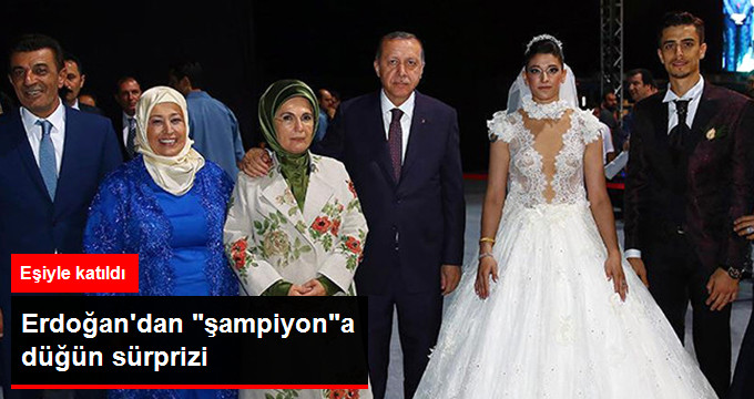 Erdoğan, Milli Tekvandocuların Antalya'daki Düğün Törenine Katıldı