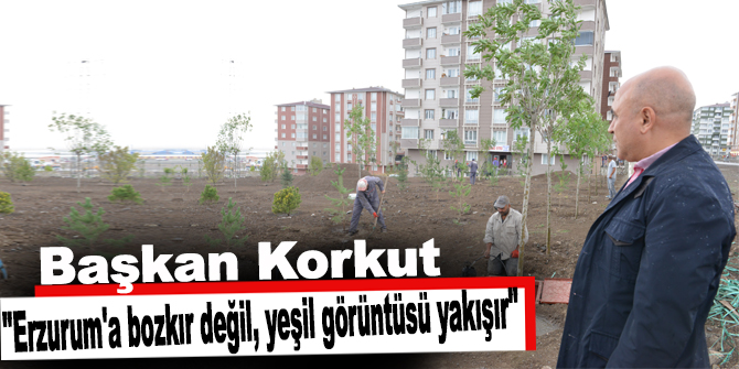 "Erzurum'a bozkır değil, yeşil görüntüsü yakışır"