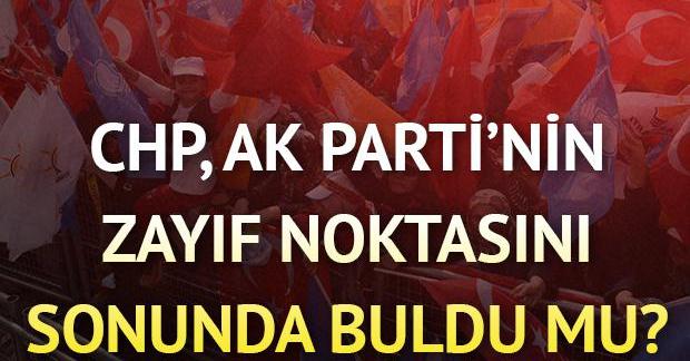 CHP, AK Parti’nin zayıf noktasını sonunda buldu mu?
