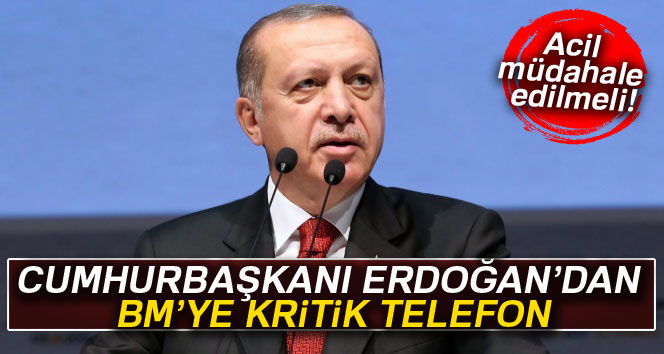 Cumhurbaşkanı Erdoğan'dan BM Genel Sekreterine Myanmar telefonu