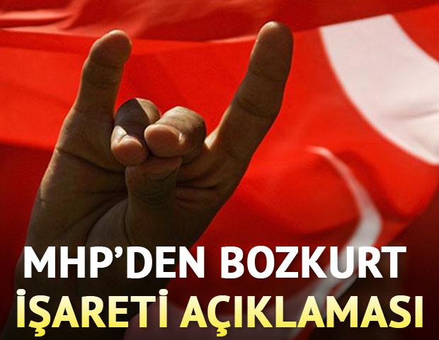 MHP'den bozkurt işareti açıklaması