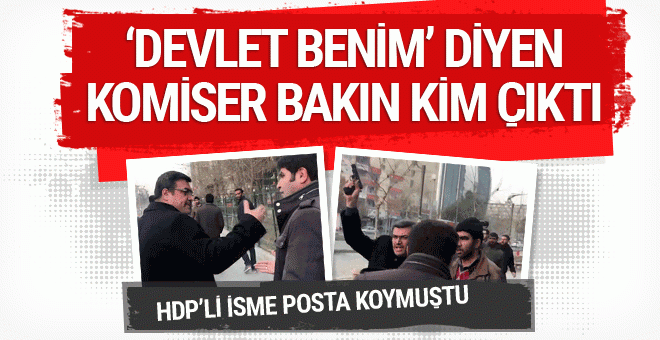 HDP'li vekile posta koyan komiser bakın kim çıktı