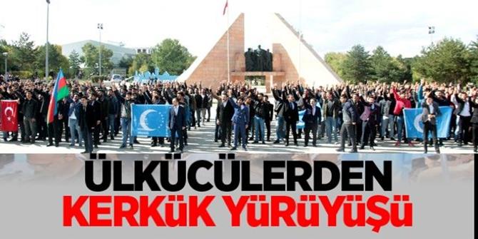 Ülkücülerden Kerkük’e destek yürüyüşü