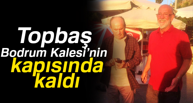 Topbaş istifasının ardından soluğu Bodrum'da aldı