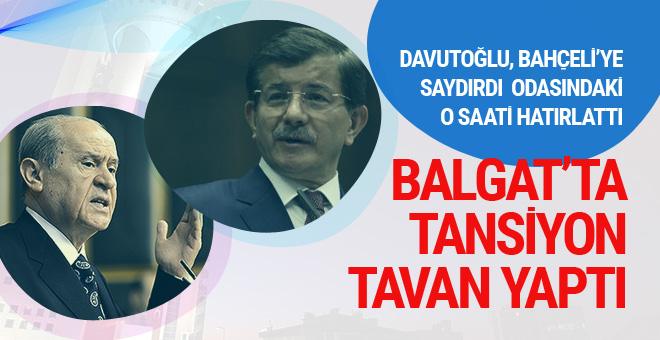 Davutoğlu'ndan Bahçeli'ye çok ağır sözler