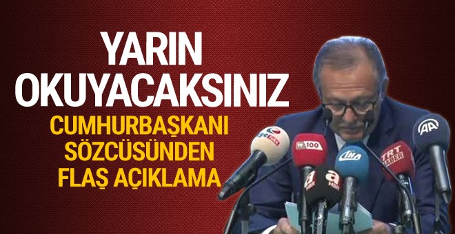 İbrahim Kalın'dan Ahmet Edip Uğur'un 'tehdit' iddiası hakkında açıklama