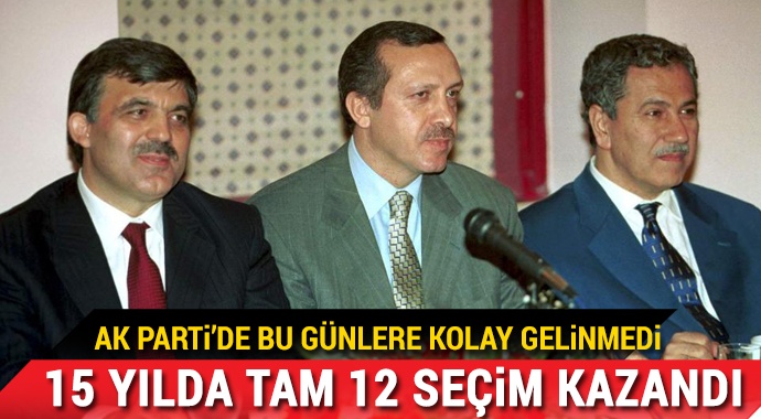 AK Parti 15 yılda tam 12 seçim kazandı