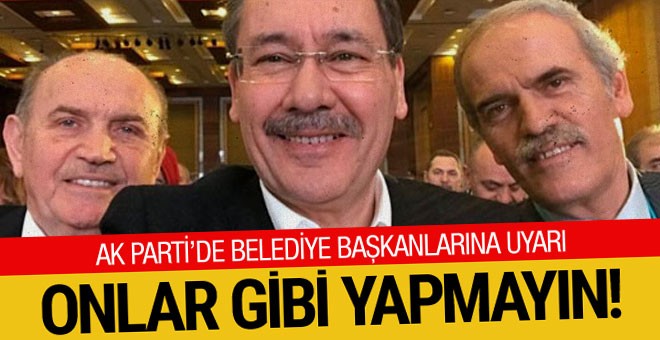 AK Parti'den belediyelere 'uyarı listesi'