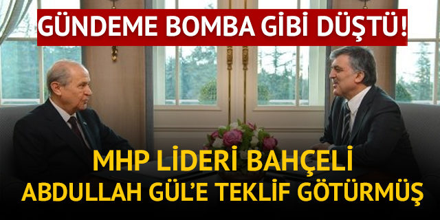 Devlet Bahçeli, 2014 seçiminde Abdullah Gül'e adaylık teklifi götürdü