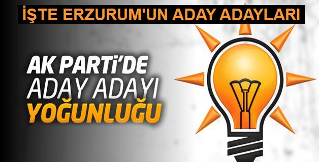 Erzurum Milletvekili aday adayları 70’i geçti