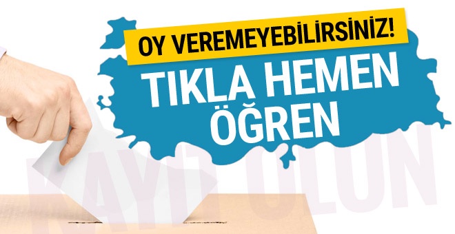 Seçmen sorgulama 2018 TC ile YSK listesine bakın!