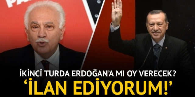Doğu Perinçek, Erdoğan'a mı oy verecek?