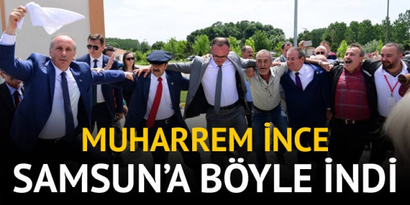 Muharrem İnce'den havaalanında halay