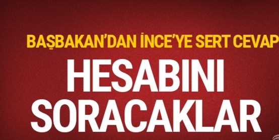 Başbakan'dan Muharrem İnce'nin sözlerine cevap