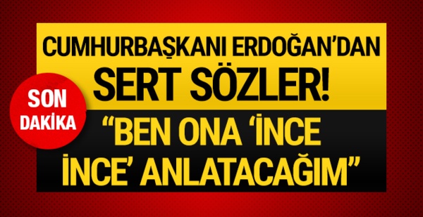 Cumhurbaşkanı Erdoğan: 'Ona ince ince bu işleri anlatacağız'