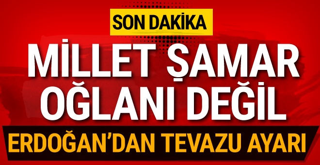 Erdoğan'dan partisine ayar! Millet şamar oğlanı değil