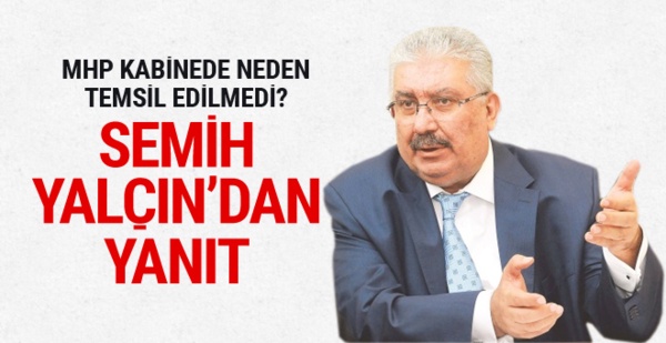 MHP'li Semih Yalçın'dan yeni kabine eleştirilerine yanıt