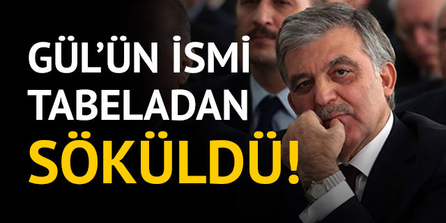 Tokat'taki Abdullah Gül Parkı'nın ismi değiştirildi