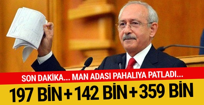 Kılıçdaroğlu'na 359 bin liralık 'Man Adası' şoku...