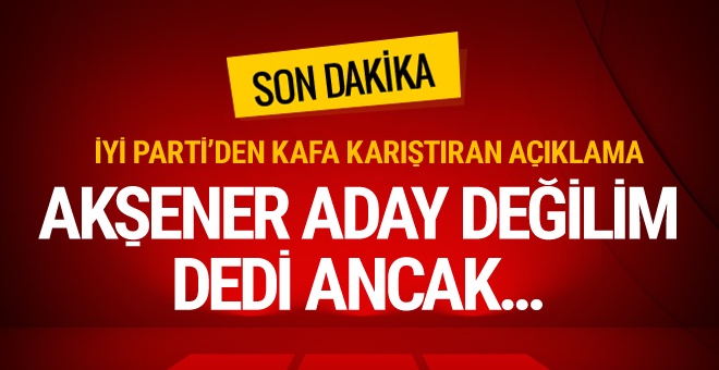 Akşener 'yokum' dedi İYİ Parti anında cevap verdi...