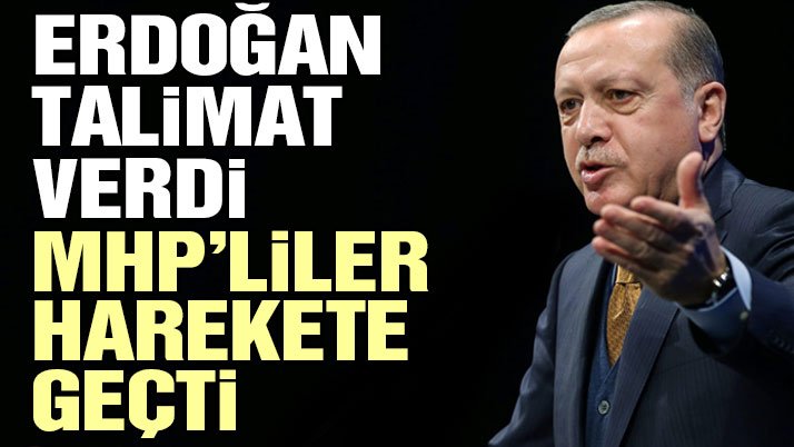 Erdoğan talimat verdi, MHP’liler harekete geçti