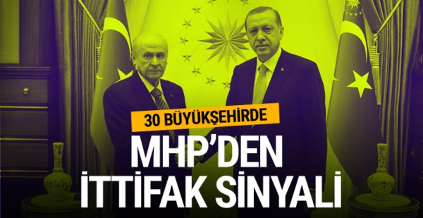 MHP'den 30 büyükşehirde 'ittifak' sinyali