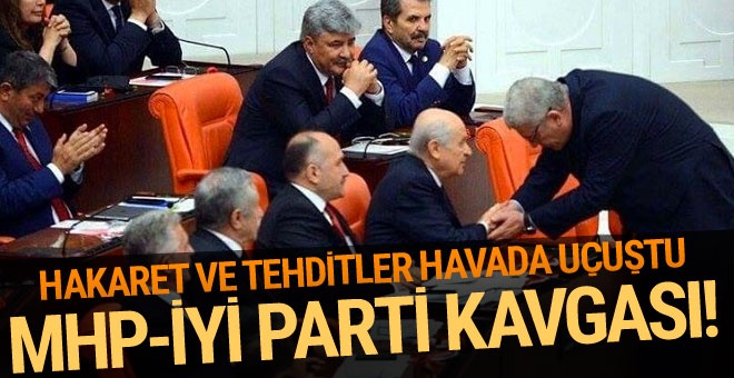 MHP ile İYİ Parti arasında "tükürme" kavgası! Hakaret, tehdit ve...