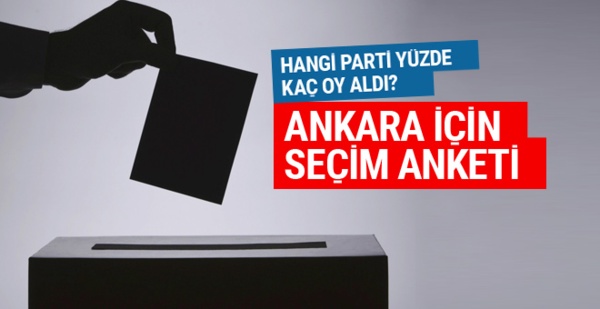 Son anket sonuçları açıklandı Ankara'da hangi parti kaç oy alıyor?
