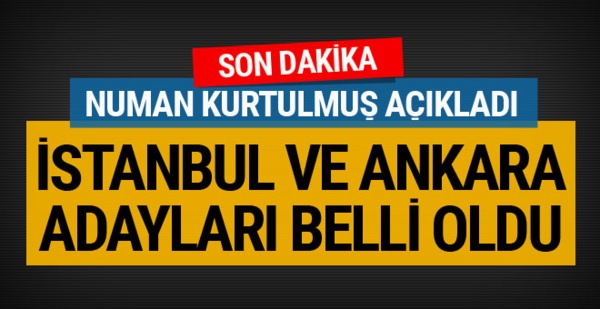 Kurtulmuş açıkladı İstanbul ve Ankara adaylarımız belli